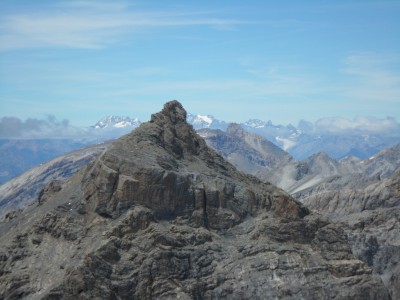 Rocca Blanca con dietro l'Ailefroid, Pic Lory, Pic Gaspard
